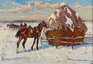Roman Antoni BREITENWALD (1911-1985), Motyw zimowy