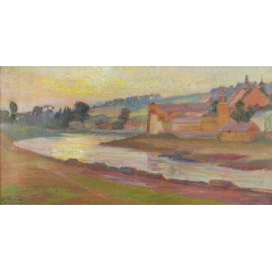 Stanisław PACIOREK (1889-1952), Wieczór nad Wisłą - Norbertanki w Krakowie, 1945