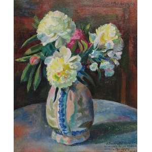 Maurycy MĘDRZYCKI (1890-1951), Kwiaty w wazonie, 1933