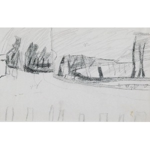 Piotr POTWOROWSKI (1898-1962), Pejzaż - studium kolorystyczne, 1959