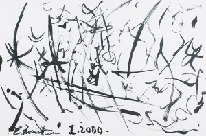 Erna ROSENSTEIN (1913 - 2004), Kompozycja czarno-biała, 2000