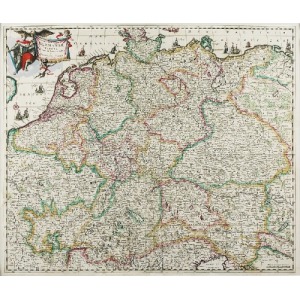 Frans CAROLUS ( 4 ćw. XVII - pocz. XVIII w.), Mapa Niemiec