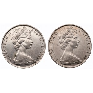 AUSTRALIA - zestaw 2 sztuk 50 centów 1966