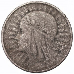 II RP - Fałszerstwo z epoki - 10 złotych 1932 Głowa Kobiety