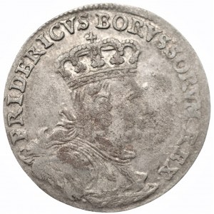 NIEMCY - Prusy - Fryderyk II (1740-1786) - Szóstak 1757 - Kleve (C)