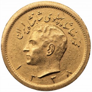 IRAN - Mohammad Reza Pahlawi - 1 Pahlavi SH1338 (1959) - Au 900, 8,10 gram