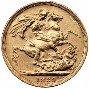 WIELKA BRYTANIA - Królowa Wiktoria (1838 - 1901) - Suweren 1899 - złoto Au 917, 7,94 gram