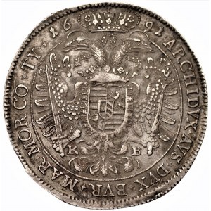 AUSTRIA - Leopold I (1657-1705) - Talar 1691 KB Krzemnica