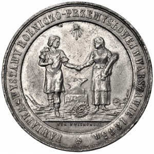 Medal na pamiątkę wystawy rolniczo-przemysłowej w Warszawie 1885