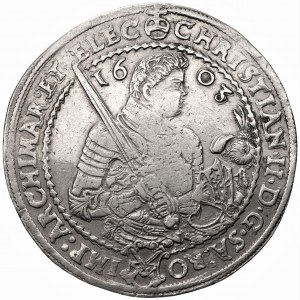 NIEMCY - Saksonia - Krystian II, Jan Jerzy I i August - Talar Drezno 1603 HB