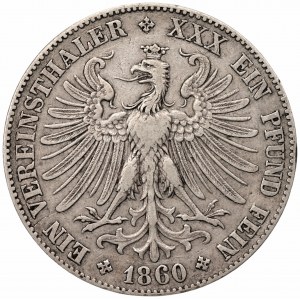 NIEMCY - Frankfurt - 1 talar 1860