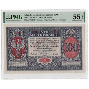 100 marek polskich 1916 - Generał - PMG 55 EPQ