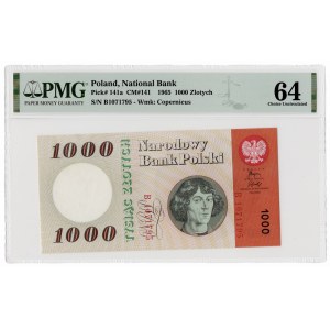 1.000 złotych 1965 - seria B - PMG 64