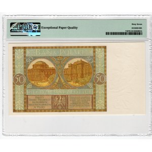 50 złotych 1929 - seria EB. - PMG 67 EPQ - MAX NOTA