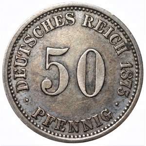 NIEMCY - 50 fenigów 1875 (J) Hamburg