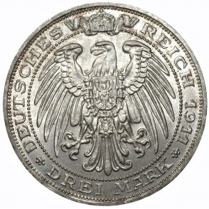 NIEMCY - Królestwo Prus - 3 marki 1911 (A) Berlin