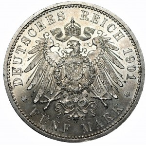 NIEMCY - 5 marek 1901 - 200-setna rocznica ustanowienia Królestwa Prus