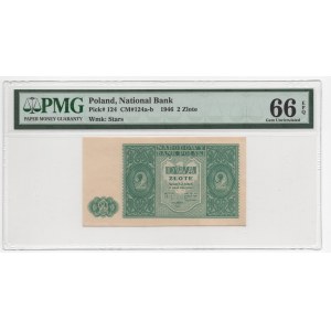 2 złote 1946 - PMG 66 EPQ 2-ga max nota