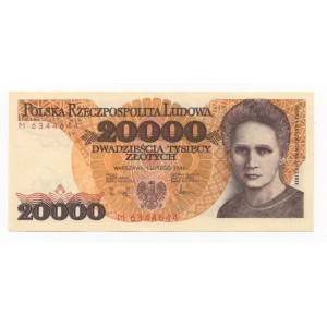 20.000 złotych 1989 - seria M