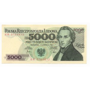 5.000 złotych 1982 - seria BW