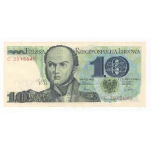 10 złotych 1982 - seria C
