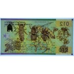 Polimerowy banknot testowy PWPW - Pszczoła Miodna 012 - numeracja JW 0000000 - GDA 67 EPQ