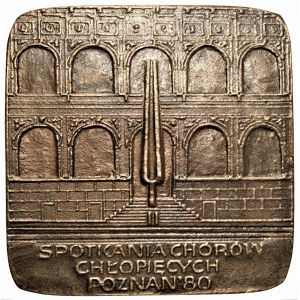 Józef Stasiński - medal Spotkania chórów chłopięcych Poznań 80