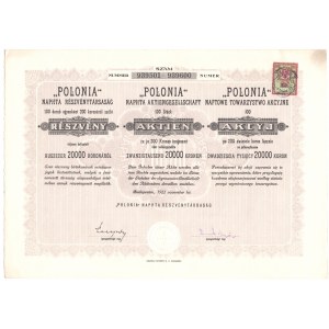 POLONIA - Naftowe Towarzystwo Akcyjne - 100 x 200 koron 1922