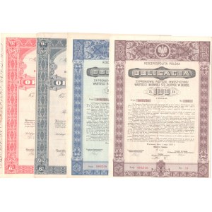 Zetsaw 4 sztuk obligacji (1934 - 1935)