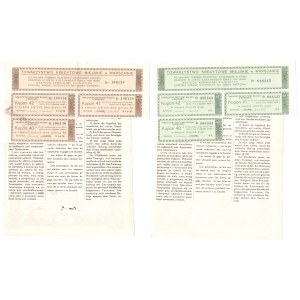 Zestaw 2 sztuk Listów Zastawnych - 100 i 200 złotych (1925-1926)