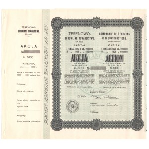 Terenowo-Budowlane Towarzystwo S.A. - Em.2, 500 złotych 1928 BLANKIET