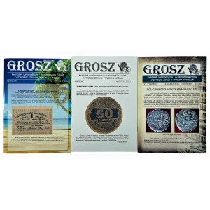 GROSZ numismatic quarterly magazine no 156,157, 158, 160 ( I-IX 2019 and IV-VI 2020)