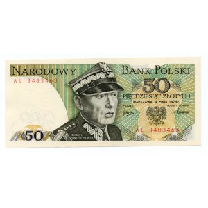 50 złotych 1975 - seria AL