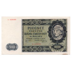 500 złotych 1940 - seria B