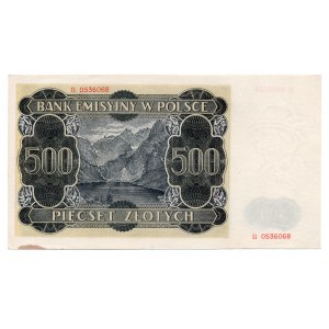 500 złotych 1940 - seria B