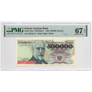 500.000 złotych 1993 - seria L - PMG 67 EPQ