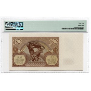 10 złotych 1940 - seria L. - WWII London Counterfeit - PMG 64