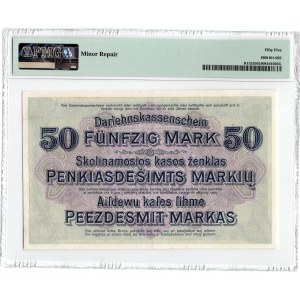 KOWNO - 50 marek 1918 - seria E - PMG 55