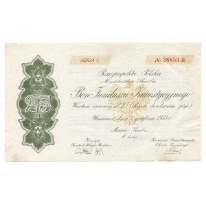 Bon Funduszu Inwestycyjnego 25 złotych 1933