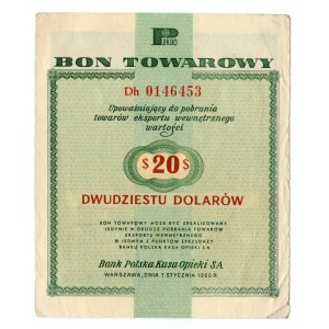 PEWEX - 20 dolarów 1960 - seria Dh z klauzulą