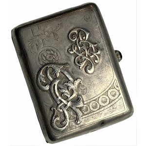 ROSJA - Srebrne pudełko wraz z inicjałami, srebro 84