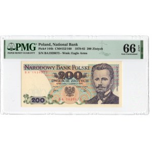 200 złotych 1979 - seria BA - PMG 66 EPQ