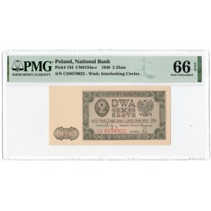 2 złote 1948 - CD - PMG 66 EPQ