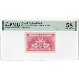 50 groszy 1944 - PMG 58