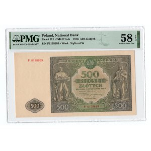 500 złotych 1946 - seria I - PMG 58 EPQ