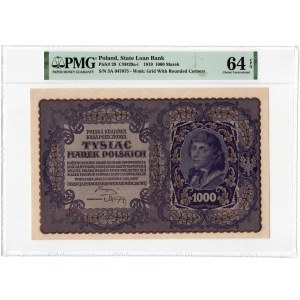 1000 Marek 1919 - III Serja A - PMG 64 EPQ