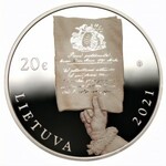 LITWA - 20 euro 2021 - 230 r. Konstytucji 3 maja i wzajemnego zobowiązania wspólnoty obojga narodów Polski i Litwy