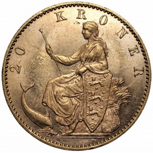 DANIA - Chrystian IX - 20 koron 1900 - Kopenhaga