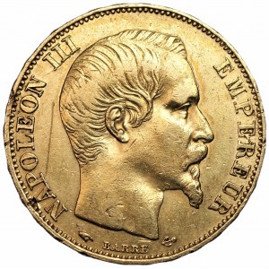 FRANCJA - 20 franków 1855 - Napoleon III - (A) Paryż