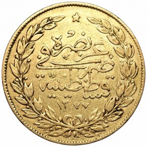 TURCJA - 100 Kurush AH 1277 (1861) Abdul Aziz